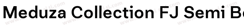 Meduza Collection FJ Semi Bold Text字体转换
